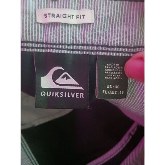 Ouicksilver shorts new with tags black straight fit Chino - Picture 3 of 3